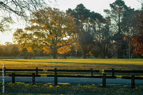 Sun setting in the southern regions in the world across New Zealand