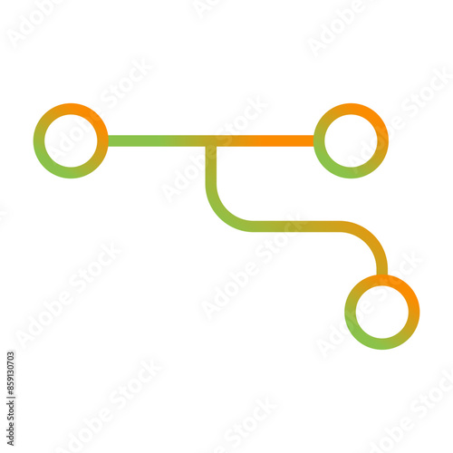 Divergence Vector Icon