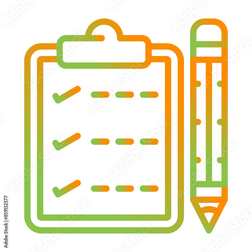 Writing pad Vector Icon