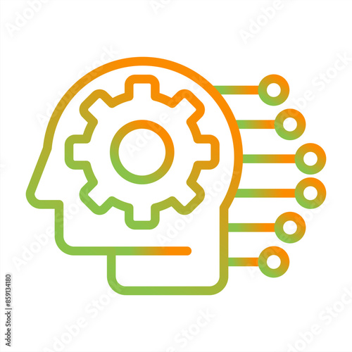 Machine Learning Vector Icon