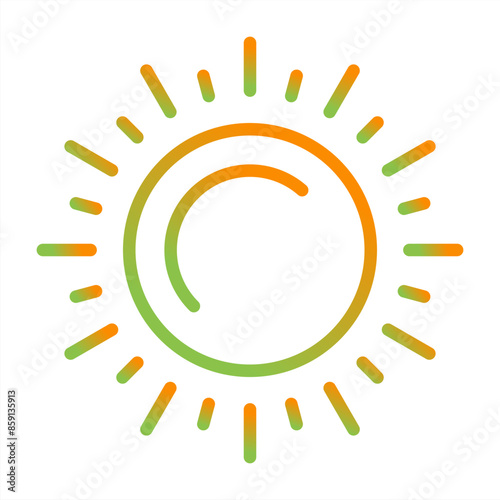 Sun Vector Icon