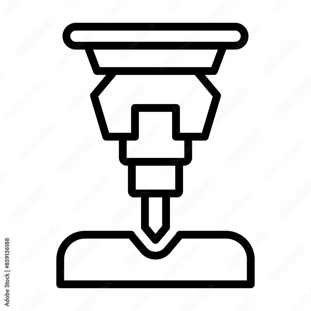 Jackhammer Vector Icon Jackhammer Vector Icon