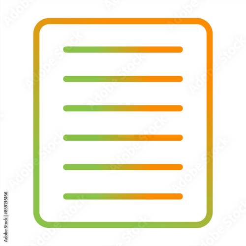Document Align Justify Vector Icon