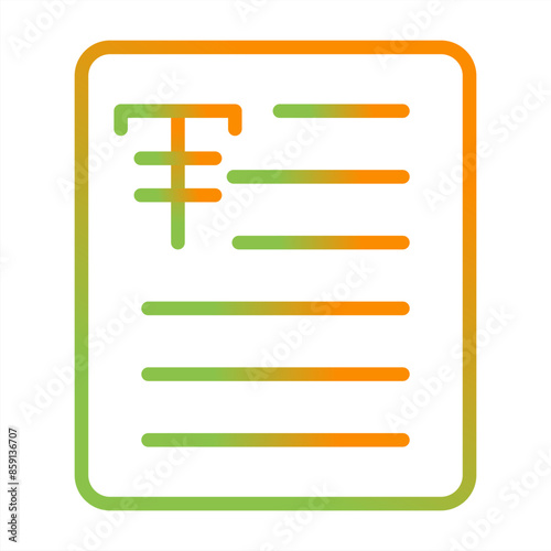 Document Strikethrough Vector Icon