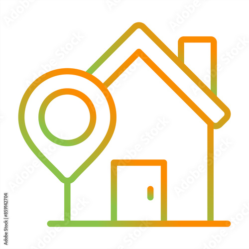 Home Location Vector Icon