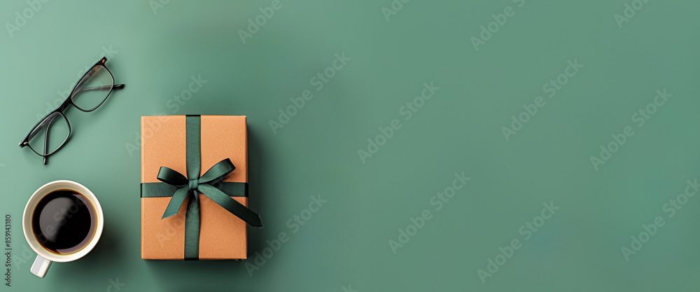 Modern, green background, space to copy text, banner, greeting, greeting card, wide background, web banner, template Modern, green background, space to copy text, banner, greeting, greeting card, wide background, web banner, template