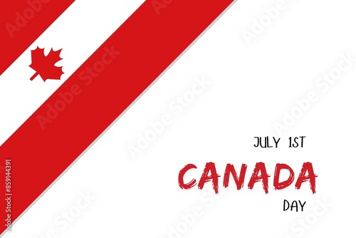 Happy Canada Day background vector illustration. 