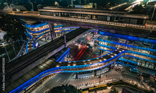 Photos Bus Terminal and mrt station at CSW Centrale Stichting Wederopbouw Blok M Jakart