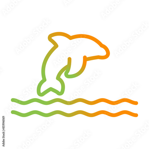 Dolphin Vector Icon