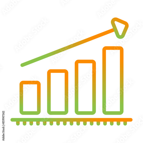Chart Increasing Vector Icon