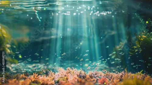 Wallpaper Mural Motion Picture of Aquatic Ecosystem Torontodigital.ca