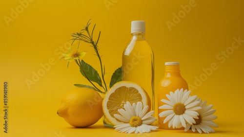 Yellow Themed Natural Products Display photo