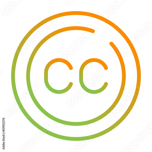 Subtitles Circle Vector Icon
