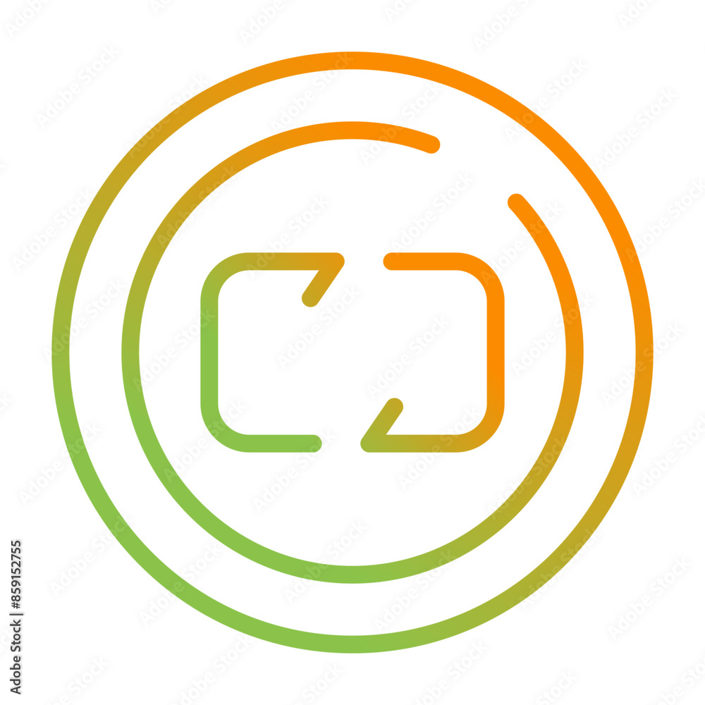 Repeat Circle Vector Icon Repeat Circle Vector Icon