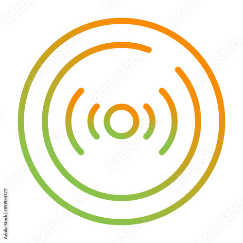 Live Streaming Circle Vector Icon