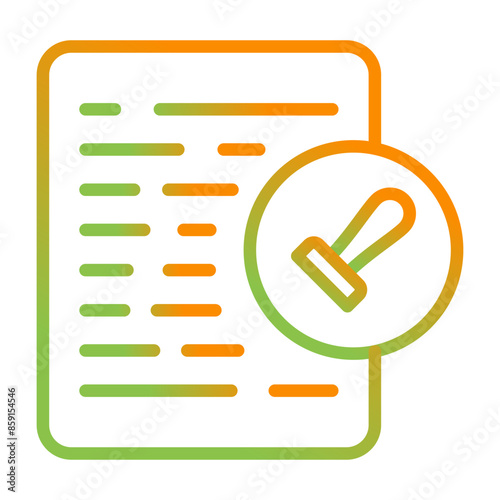 Document Permissions Vector Icon