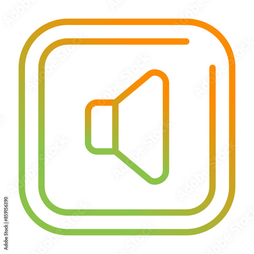 Speaker Square Vector Icon