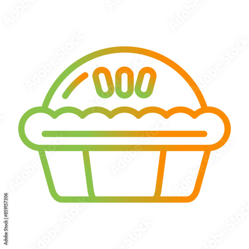 Pie Vector Icon