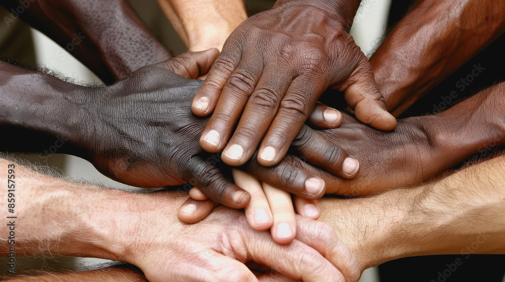 Fototapeta premium Friends of all ages gathered together, highlighting the happiness of Friendship Day celebrations.