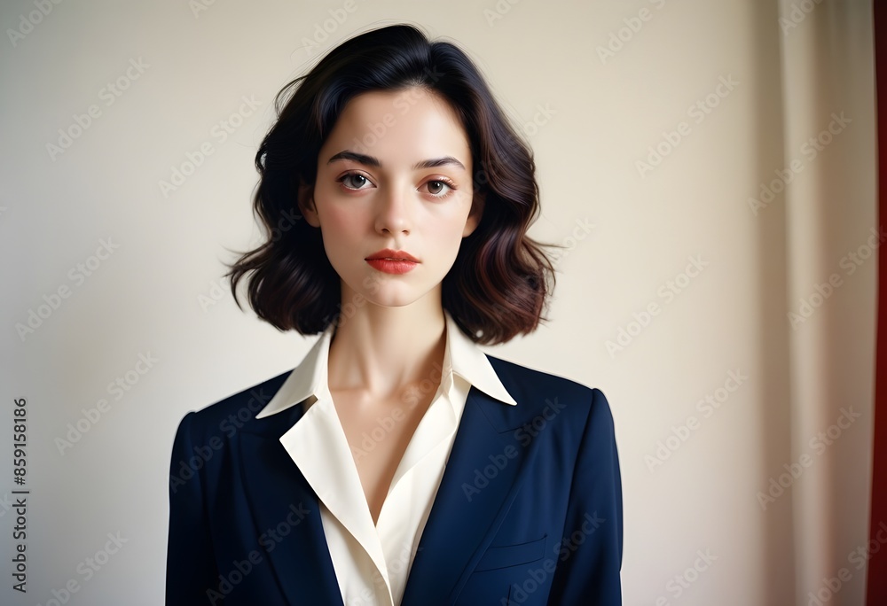 Beautiful elegant woman front view photo Beautiful elegant woman front view photo