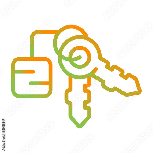 Keychain Vector Icon