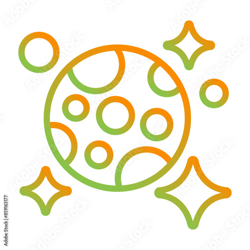 Moon And Stars Vector Icon