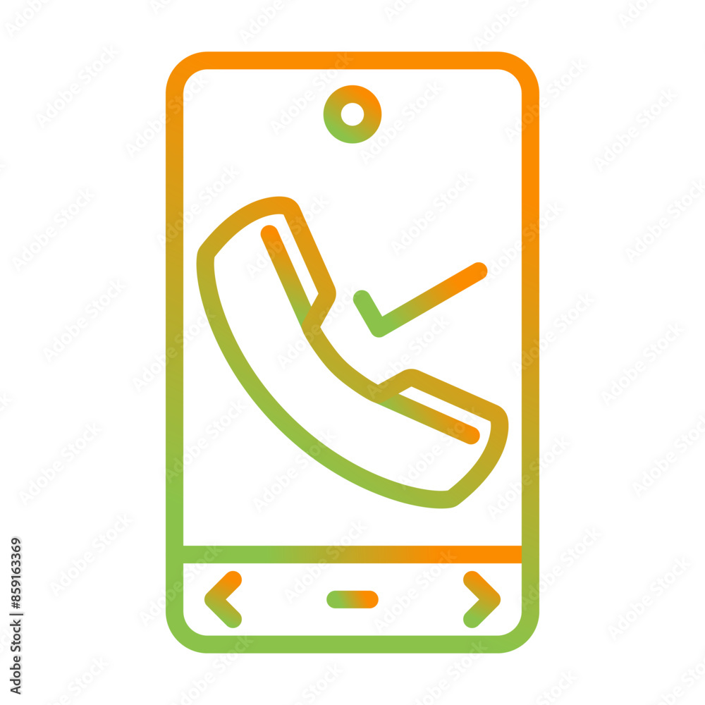 Call Recived Vector Icon Call Recived Vector Icon