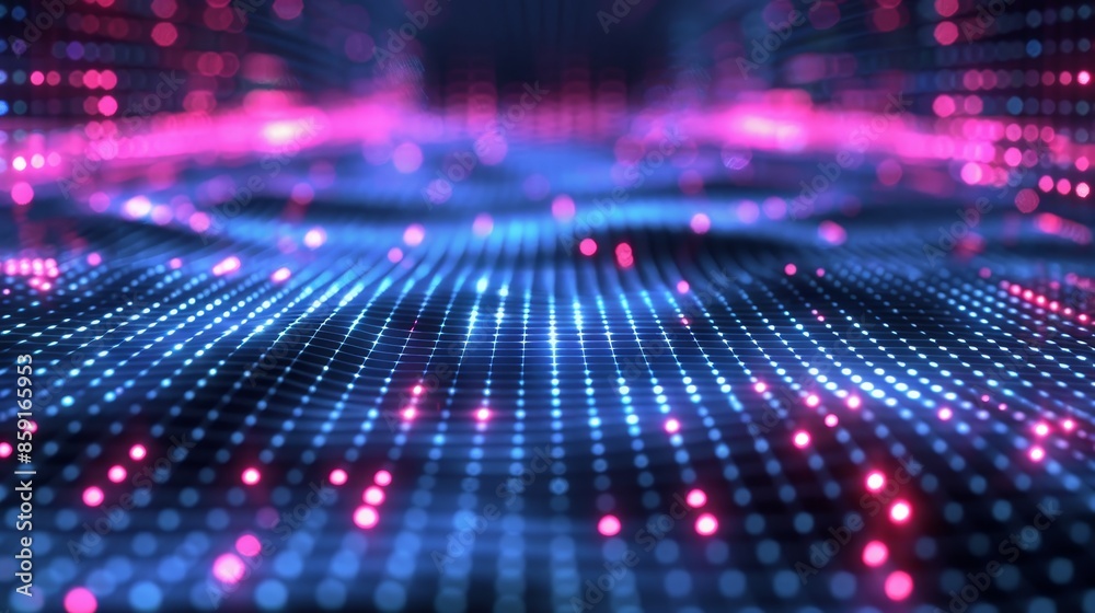 Digital Grid Abstract Background: An illustration featuring a digital grid as an abstract background Digital Grid Abstract Background: An illustration featuring a digital grid as an abstract background