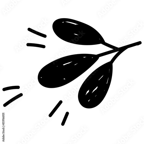cute doodle autumn berry illustration