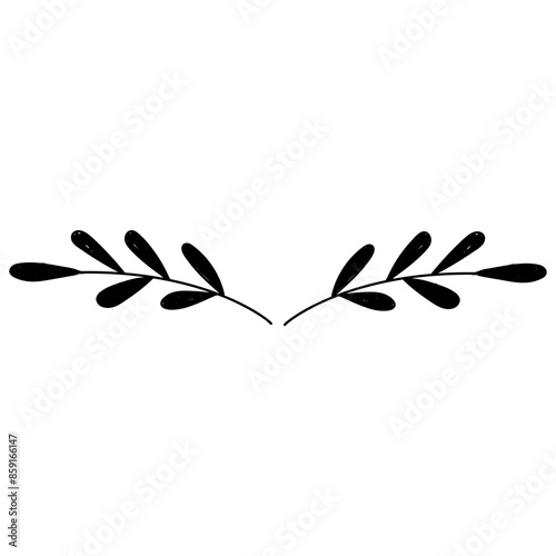 cute doodle foliage illustration