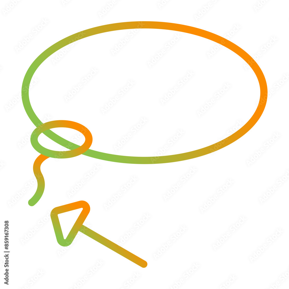 Obraz premium Lasso Vector Icon