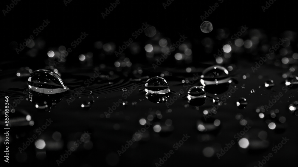 Scattered and isolated water droplets Scattered and isolated water droplets