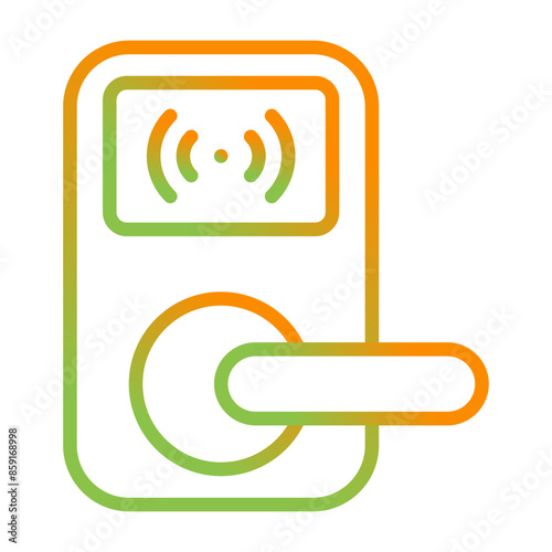 Door Lock Vector Icon