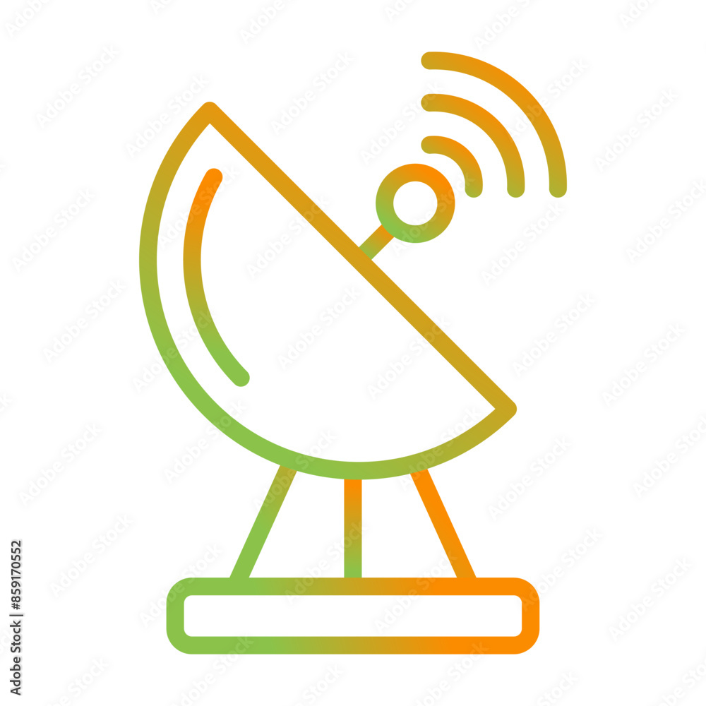 Radar Vector Icon Radar Vector Icon