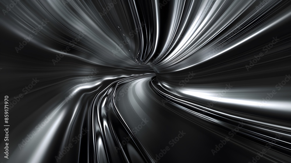 Speeding motion blurred in tunnel. powerful of abtract light trails. 3d rendering Speeding motion blurred in tunnel. powerful of abtract light trails. 3d rendering