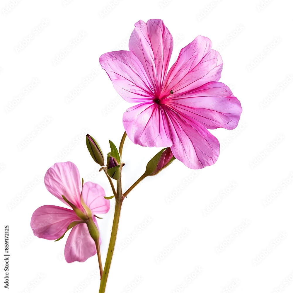 Pink Stock flower Isolated on White Background. Beautiful Stock Flower Pink Stock flower Isolated on White Background. Beautiful Stock Flower