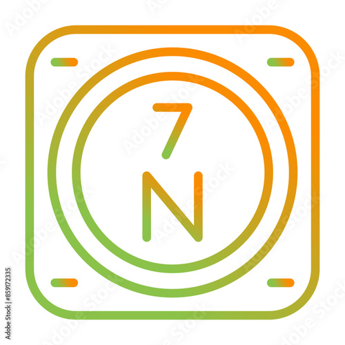 Nitrogen Vector Icon