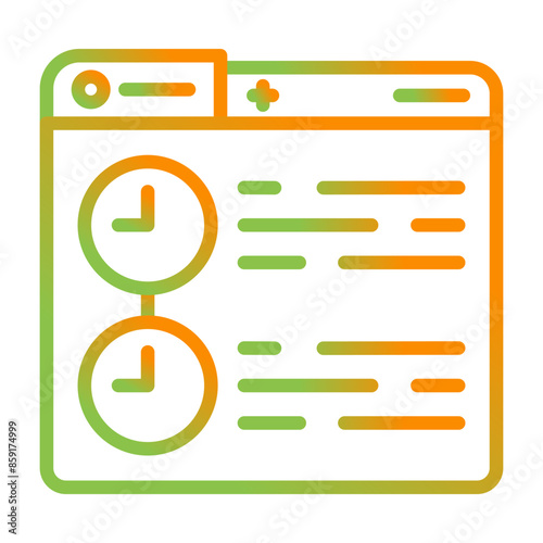 Timeline Vector Icon