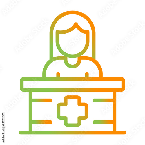 Receptionist Vector Icon