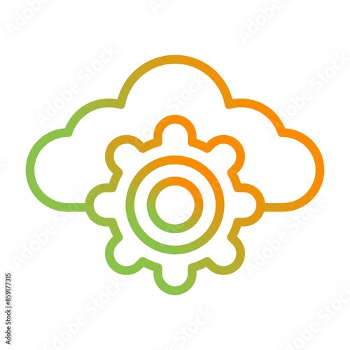 Cloud Computing Vector Icon