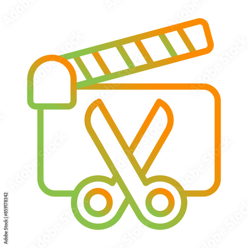 Film Editing Vector Icon