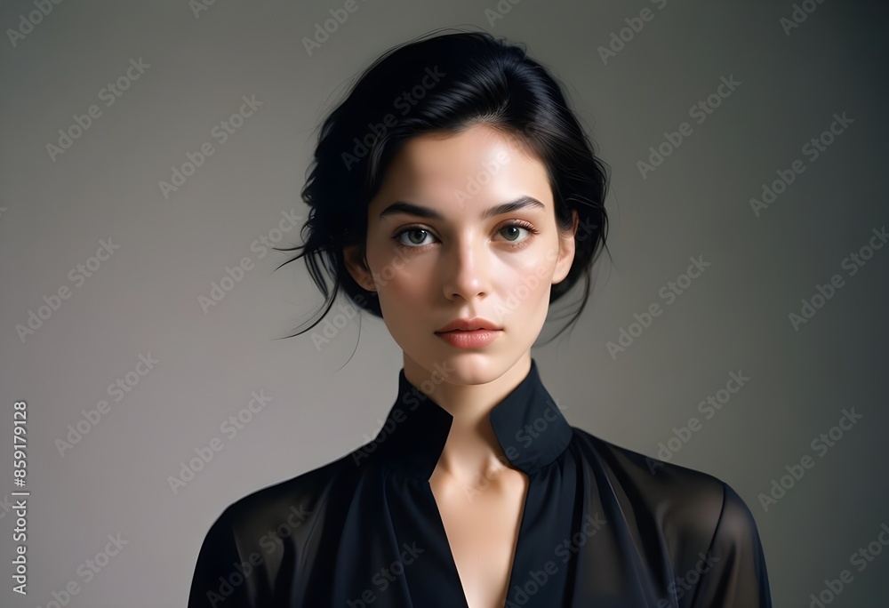 Photos of beautiful women wearing high-end clothing