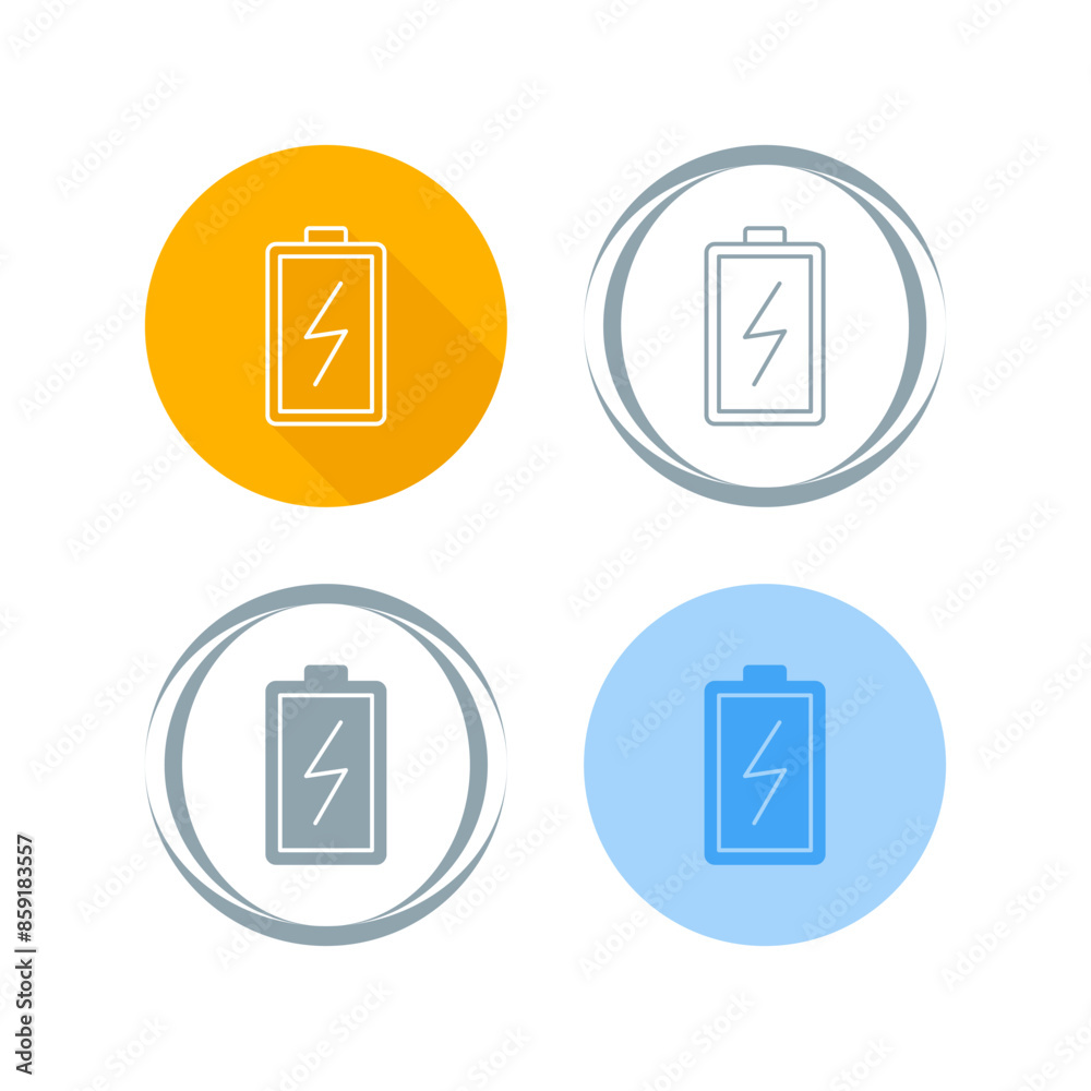 Charging Battery Vector Icon Charging Battery Vector Icon