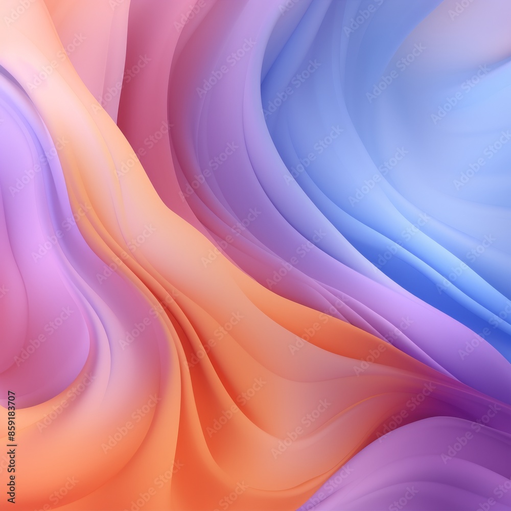 Obraz premium Abstract background with gradient of neon pastel orange, purple, and white colors, wallpaper, backdrop