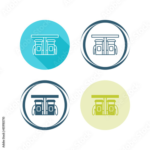 Petrol Station Vector Icon
