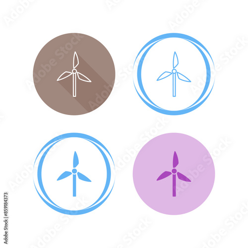 Windmill Vector Icon