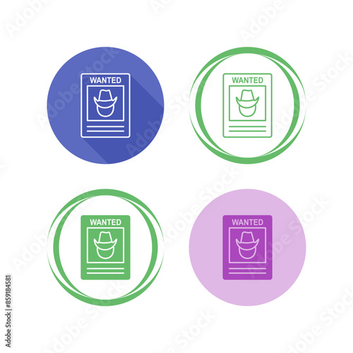 Wanted Poster Vector Icon