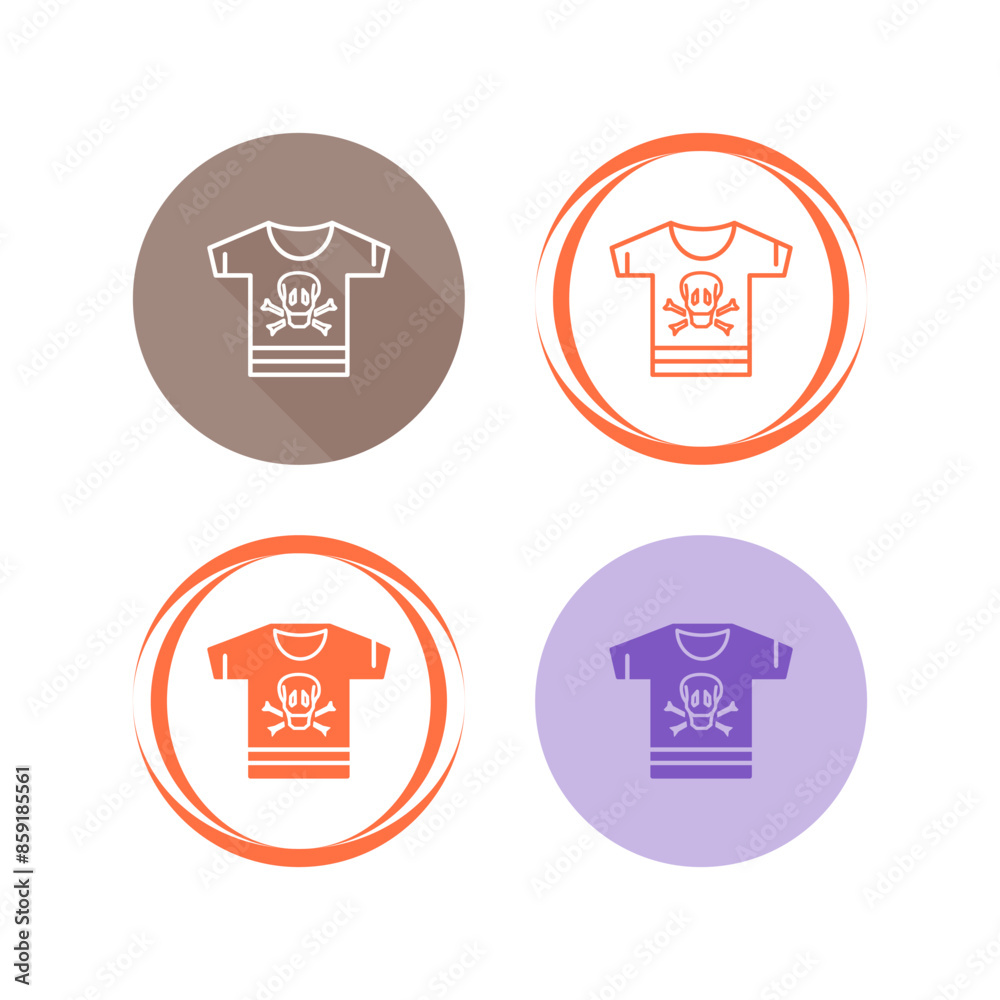 Pirate Shirt Vector Icon Pirate Shirt Vector Icon