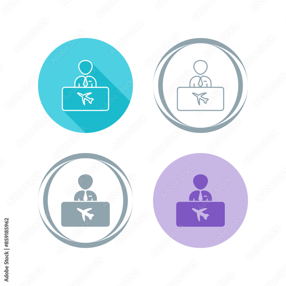 Flight Information Vector Icon Flight Information Vector Icon