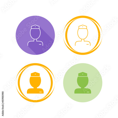 Flight Attendant Vector Icon